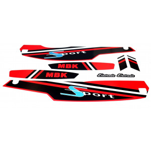 Kit D&eacute;co MBK 51 Sport Rouge 1988 Complet