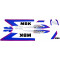 Kit Déco MBK 51 Magnum Racing MR1 1989 Ceramic White Phase 1