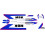 Kit D&eacute;co MBK 51 Magnum Racing MR1 1989 Ceramic White Phase 1