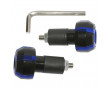 Embout de Guidon Replay Roller Noir-Bleu - La Paire