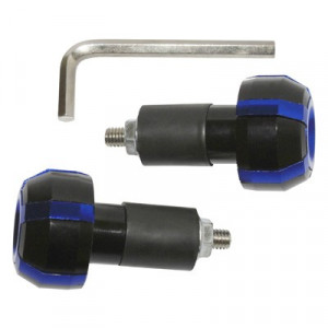 Embout de Guidon Replay Roller Noir-Bleu - Paire