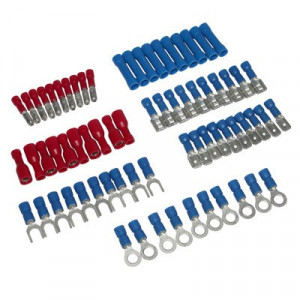 Cosse Electrique Male + Femelle Plate + Cylindrique + Ronde + Fourche (Sachet 70 pi&egrave;ces)