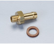 Raccord Laiton a visser Culasse / Durite Eau / Air / Essence M6X100 - Polini