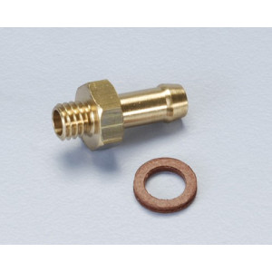 Raccord Laiton a visser Culasse / Durite Eau / Air / Essence M6X100 - Polini