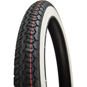 Pneu Cyclo 16 Pouces 2-1/4x16 2.25-16 Mitas B8 TT 38J Reinf 100Kmh- Flanc Blanc (Route Classique)
