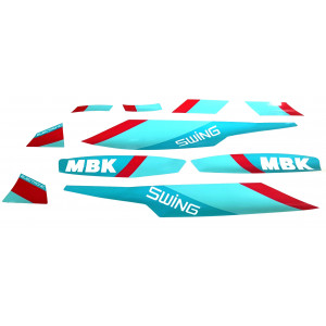 Kit D&eacute;co MBK 51 Swing 1990 Water Green Turquoise
