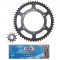Kit Chaine Afam Derbi 108 GPR Nude 12x53 Chaine 420 Ø 108mm (Origine 2004-> 2005)