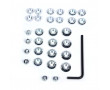 Jeu de 24 Contrepoids Variateur JDR N&deg;1 Or pour Giraudo Bidalot Doppler Malossi