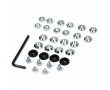 Jeu de 24 Contrepoids Variateur JDR N&deg;2 Argent pour Giraudo Bidalot Doppler Malossi