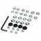 Jeu de 24 Contrepoids Variateur JDR N°2 Argent pour Giraudo Bidalot Doppler Malossi