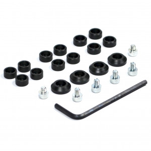 Jeu de 16 Contrepoids Variateur JDR N&deg;3 Noir pour Giraudo Bidalot Doppler Malossi