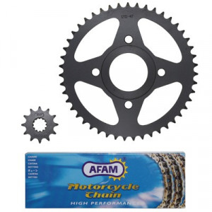 Kit Chaine Afam MBK XPower Yamaha TZR 50 1998➔ 1999 420 12x47 &Oslash; 54mm