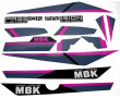 Kit D&eacute;co MBK 51 Passion 1989 Noir Gris Rose