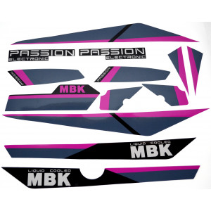 Kit D&eacute;co MBK 51 Passion 1989 Noir Gris Rose