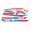 Kit D&eacute;co MBK 51 Passion 1989 Bleu Transparent / Rouge