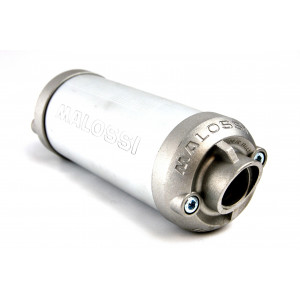 Silencieux d'&eacute;chappement Malossi Universel Mini Moto / Cyclo - &Oslash; 55 Lg. 180mm - Tube &Oslash; 21mm