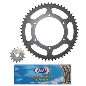 Kit Chaine Afam Derbi 108 Senda SM DRD Racing X-Trem 2011➔ 11x53 Chaine 420 &Oslash; 108mm (Jantes Batons )