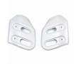 Ecopes Cache Radiateur MBK Magnum Racing MR1 Blanche / Mag Max / Magnum (Paire)