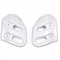 Ecopes Cache Radiateur MBK Magnum Racing MR1 Blanche / Mag Max / Magnum (Paire)