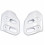 Ecopes Cache Radiateur MBK Magnum Racing MR1 Blanche / Mag Max / Magnum (Paire)