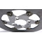 Disque Frein Flottant JDR pour MBK 51 Magnum XR Grimeca Avant Ø 220mm Alu (roue 3 Hélices)