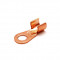 Cosse de Masse Cuivre Ronde Ø 5mm 10A pour tresse / Cable section 1.5 à 4mm