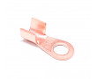 Cosse de Masse Cuivre Ronde &Oslash; 6mm 20A pour tresse / C&acirc;ble section 1.5 &agrave; 6mm