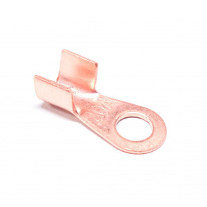 Cosse de Masse Cuivre Ronde &Oslash; 6mm 20A pour tresse / Cable section 1.5 &agrave; 6mm