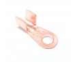 Cosse de Masse Cuivre Ronde &Oslash; 6mm 50A pour tresse / C&acirc;ble section 4 &agrave; 10mm