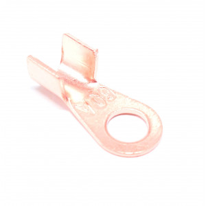 Cosse de Masse Cuivre Ronde &Oslash; 8mm 60A pour tresse / Cable section 4 &agrave; 10mm