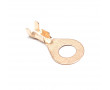 Cosse de Masse Cuivre Ronde &Oslash; 6mm 5A pour tresse / C&acirc;ble section 0.5 &agrave; 1.5mm
