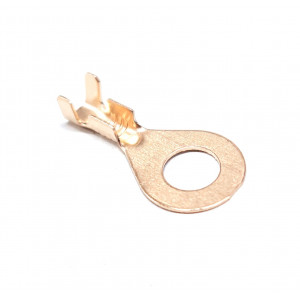 Cosse de Masse Ronde &Oslash; 6mm 10A pour tresse / Cable section 0.5 &agrave; 1.5mm