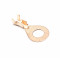 Cosse de Masse Cuivre Ronde &Oslash; 6mm 5A pour tresse / C&acirc;ble section 0.5 &agrave; 1.5mm