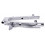 Bras Oscillant Carr&eacute; MBK 51 Magnum Racing MR1 / Rock Racing Gris Origine (Orion Silver)