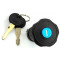 Bouchon de réservoir Essence à clé Peugeot 103 réservoir 5L Vogue SP SPX RCX - Ø28mm à pousser (antivol)