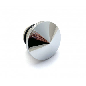 Bouchon R&eacute;servoir universel&Oslash; 30mm Alu Chrom&eacute; usin&eacute; avec joints - Peugeot 103 / MBK