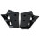Ecopes Cache Radiateur MBK 51 Magnum Racing XR / Passion Noire - Paire
