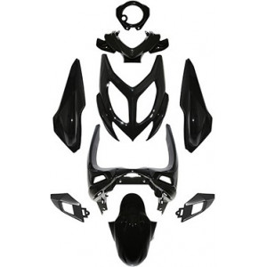Kit Carrosserie MBK Nitro / Yamaha Aerox 2013➔ Noir (Pack Origine 9 Pi&egrave;ces)