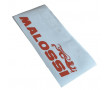 Autocollant Malossi jeu de 1 x rouge + 1 x blanc - Grand mod&egrave;le Lg. 22.5 cm