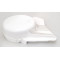 Capot Cache Variateur MBK 51 41 - Blanc - Plastique (Embrayage Motobécane) - Origine
