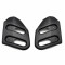 Ecopes Cache Radiateur MBK Magnum Racing MR1 Noire / Mag Max / Magnum (Paire)