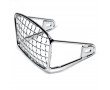 Grille de Phare Chrom&eacute;e Rectangle Cyclosport Peugeot 103 - MBK 51 - Entraxe 130 mm