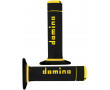 Revetement Poign&eacute;e Domino Cross BI-Composants Noir / Jaune Lg 118mm (La Paire)