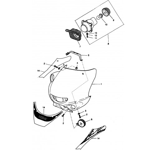 PROJECTEUR-CARENAGE