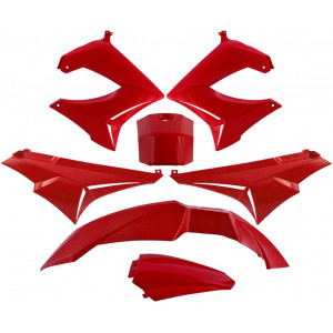 Kit Carrosserie Derbi Senda X-treme/X-Race 2000 &agrave; 2011/ DRD Avant 06 - Rouge (Pack Origine 7 Pi&egrave;ces)