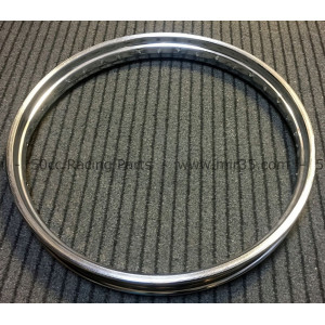 Jante 17 Pouces x 1.5 Rigida Nu Chrome Cyclo MBK 51 41 Motob&eacute;cane (Cerclage ext) 36 Rayons