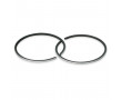Segment Malossi &Oslash;45,5x1,5 Fonte Chrom&eacute; MBK 51 Peugeot 103 - La Paire