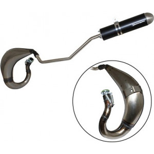 Pot d'&eacute;chappement Tecnigas E-NOX Derbi Senda 1994➔ 1999 / Gilera SMT RCR 1999➔ 2003 (Passage Haut Gauche)