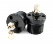 Paire de Bouchons de Fourche Kit + Valve Paioli MBK 51 CF 30mm alu Noir - Paire