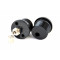 Paire de Bouchons de Fourche Kit + Valve Paioli MBK 51 CF 30mm alu Noir - Paire